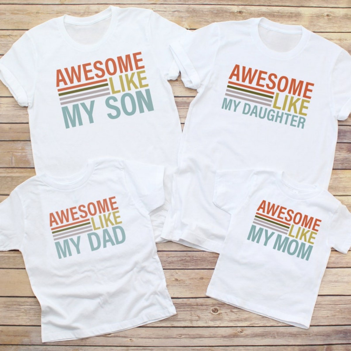 Matching T-shirts for Mom and Dad Funny Gift from Daughter