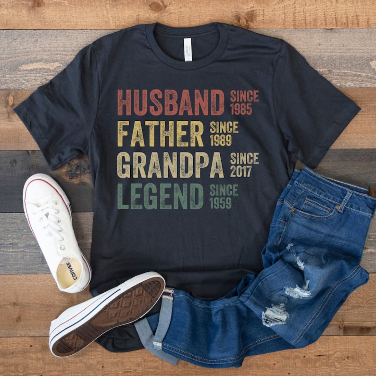 Personalized Dad Shirt Father’s Day Gift for Legendary Grandpas