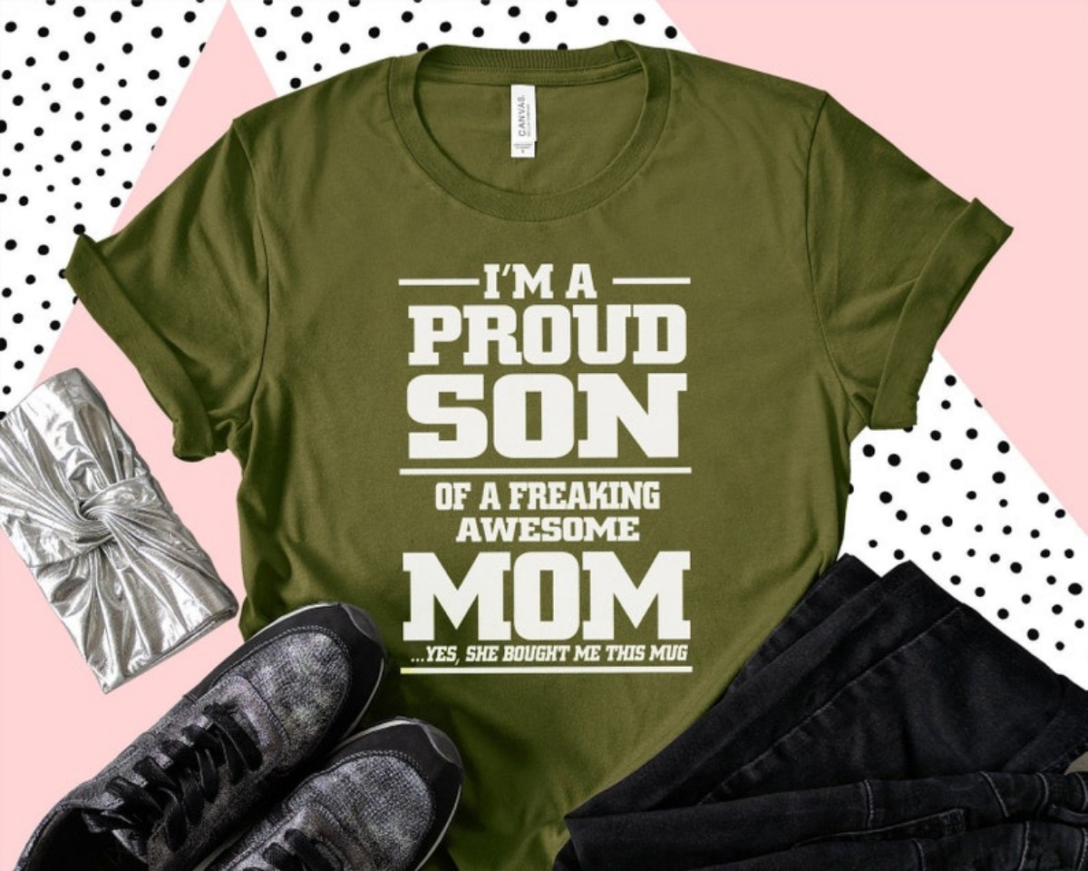 Son Mom T-Shirt  Celebrate the Unbreakable Bond with Pride