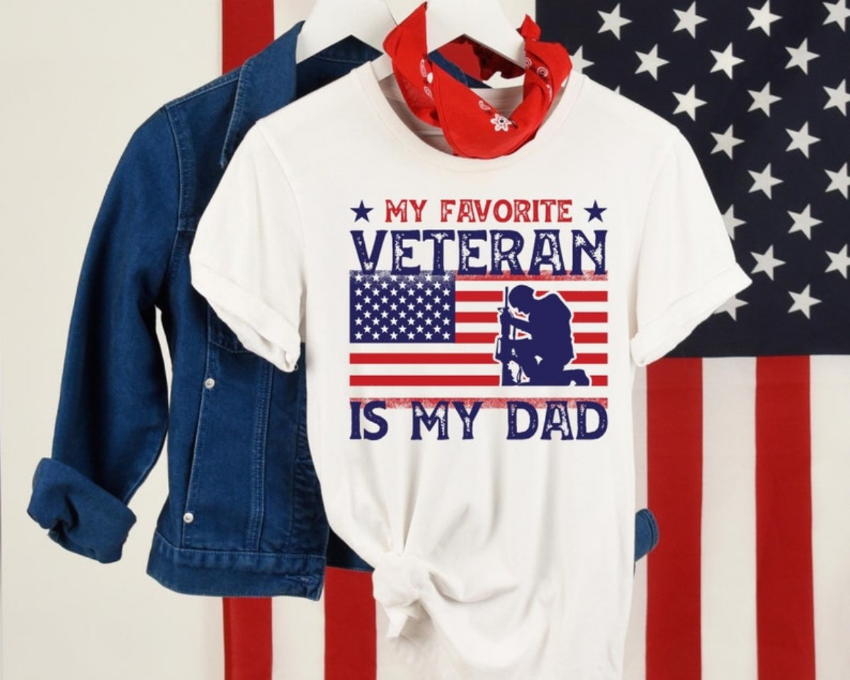 Veterans Day Shirt Honor Your Veteran Dad with Pride as a Veteran Daughter or Son