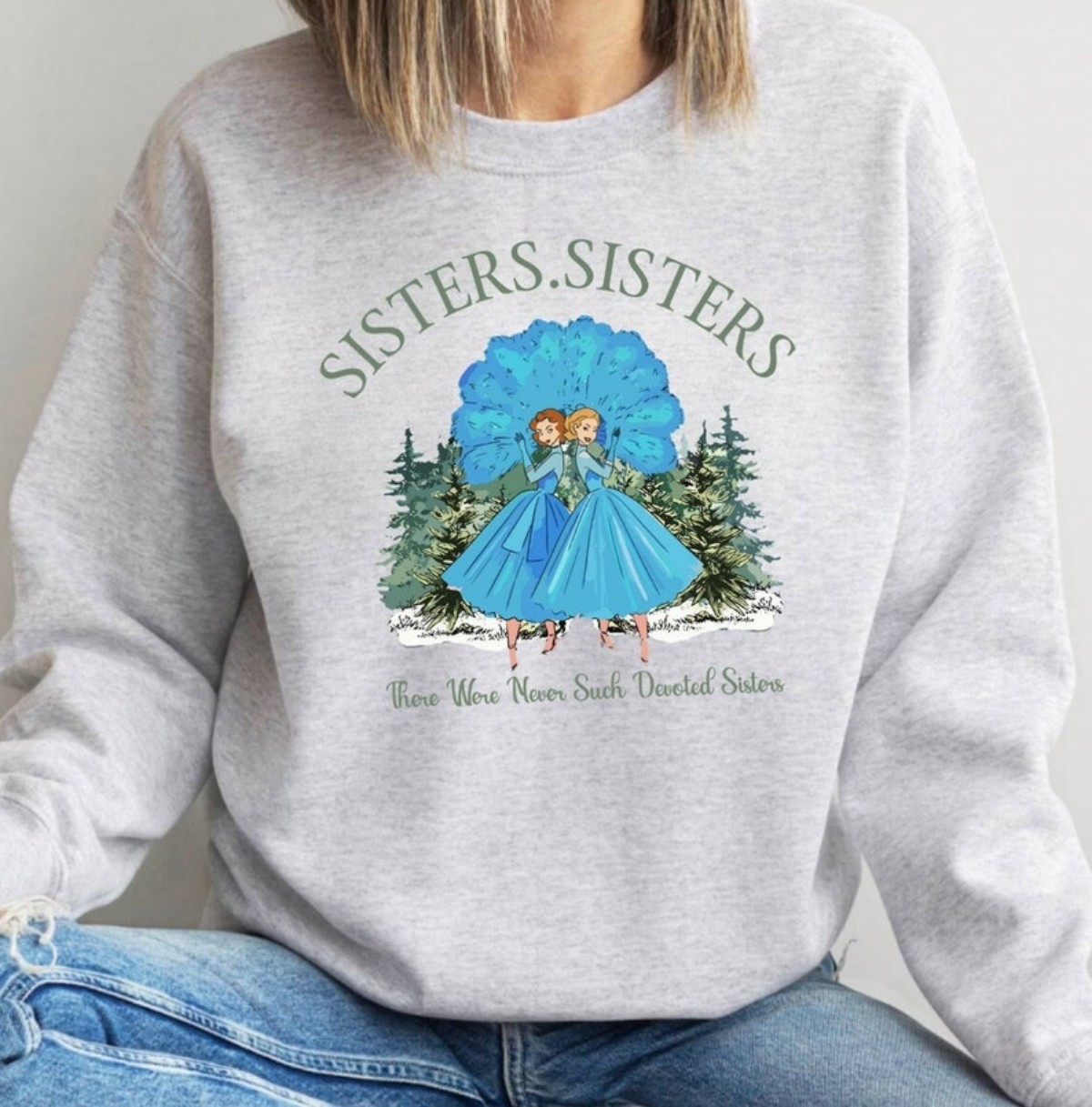 Christmas Sisters Devoted Sisters Shirt, Perfect for Xmas Movie Nights