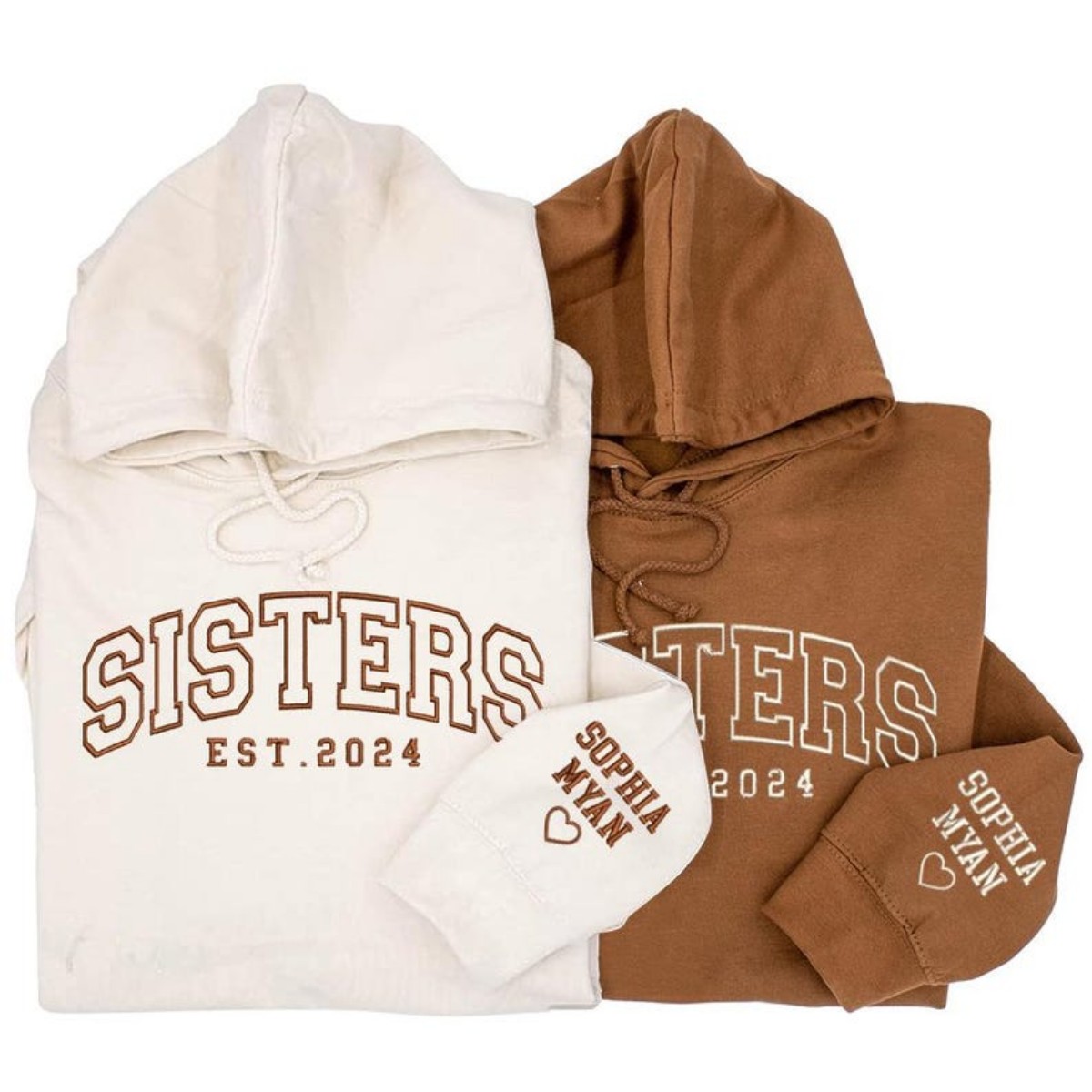 Embroidered Sweatshirt for Sisters A Heartfelt Custom Gift