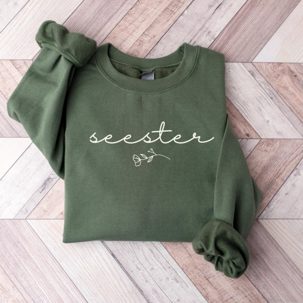 Sister Gift Sister Crewneck Sweatshirt for Big & Little Sisters