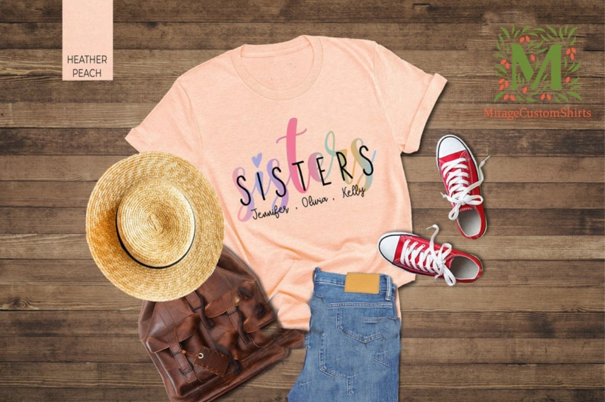 Sister Shirts Custom Personalized T-Shirts for Sisters