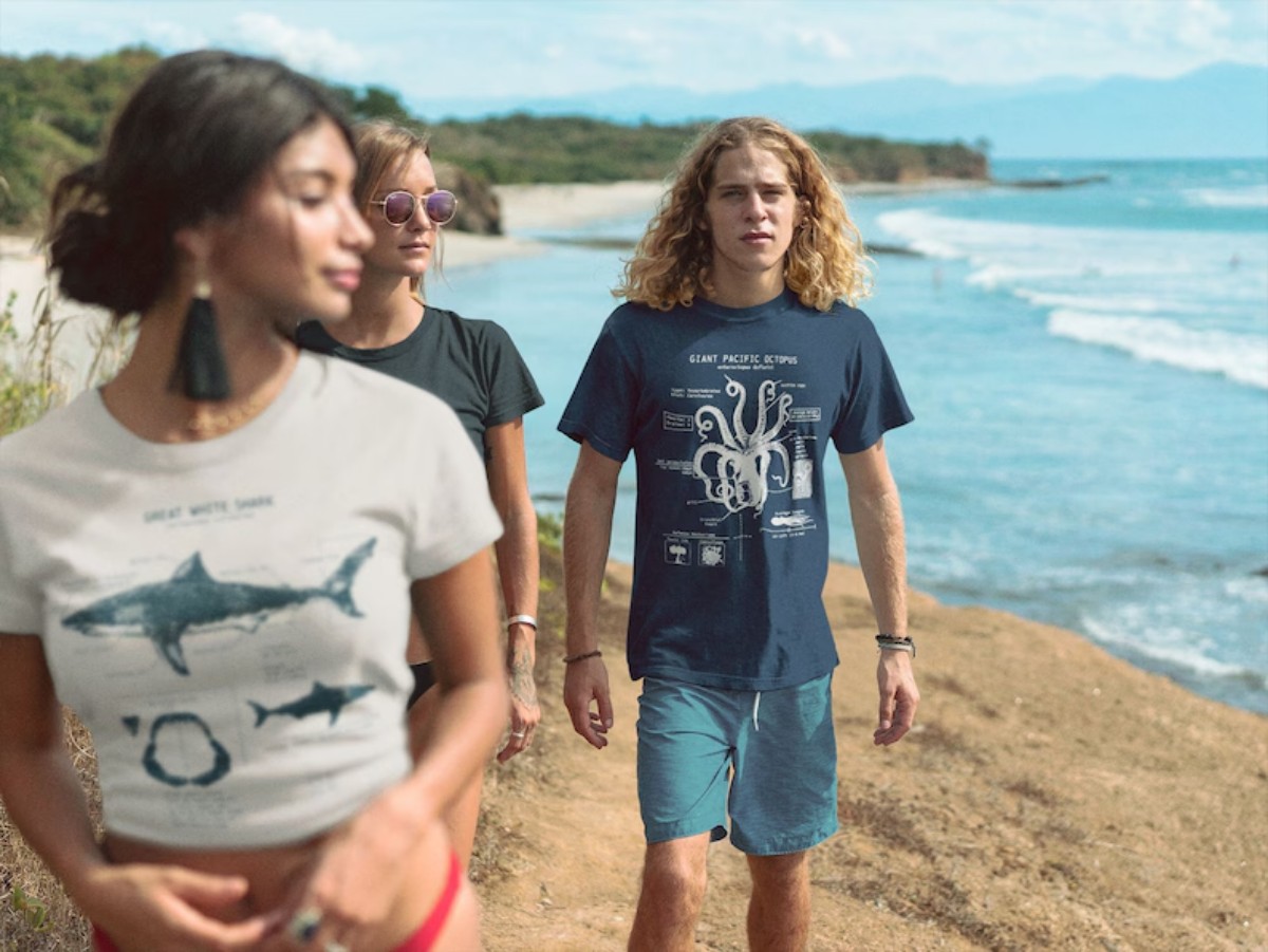 Octopus Gifts Explore Marine Biology’s Anatomical Wonders on a Unique T-Shirt