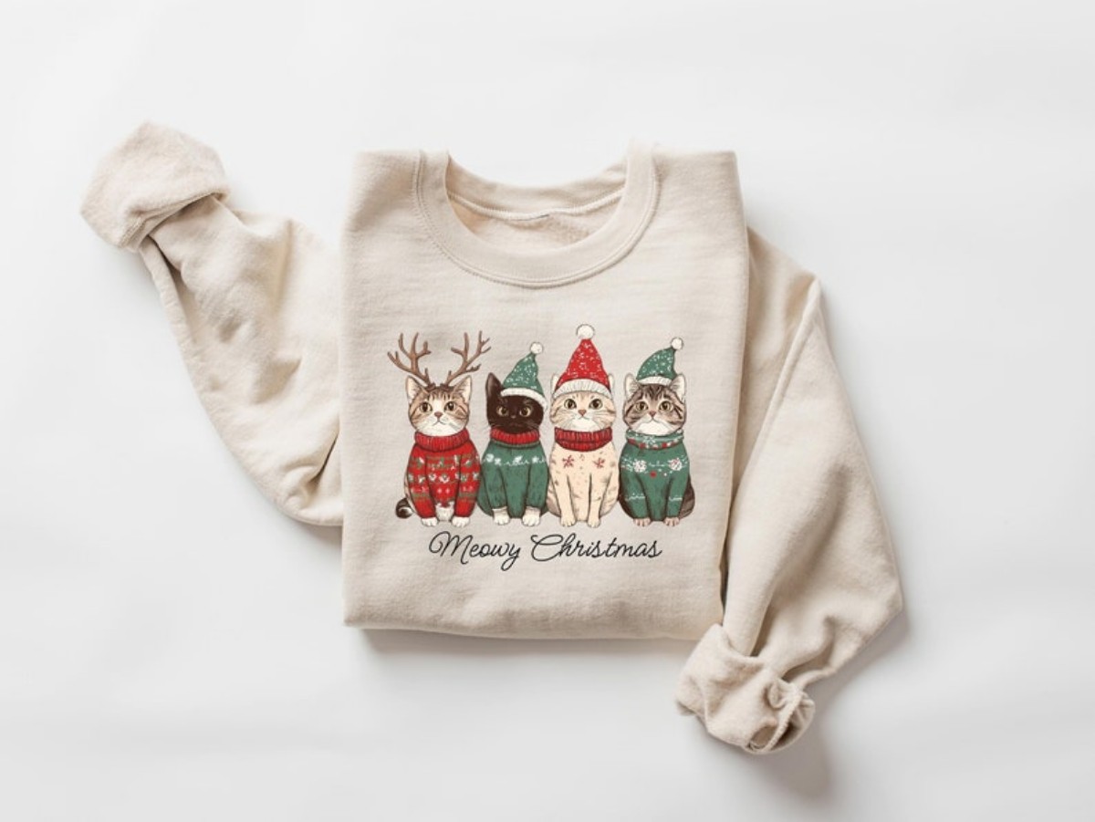 Christmas Cat Shirt Purr-fectly Festive for Cat Lovers