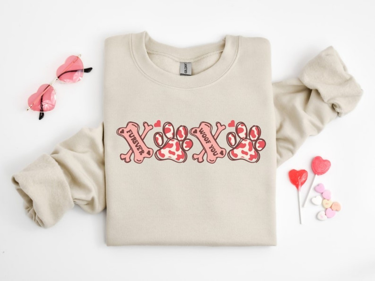 Adorable Valentine Day Shirt for Dog Lovers Pawsitive Gift for Dog Owners