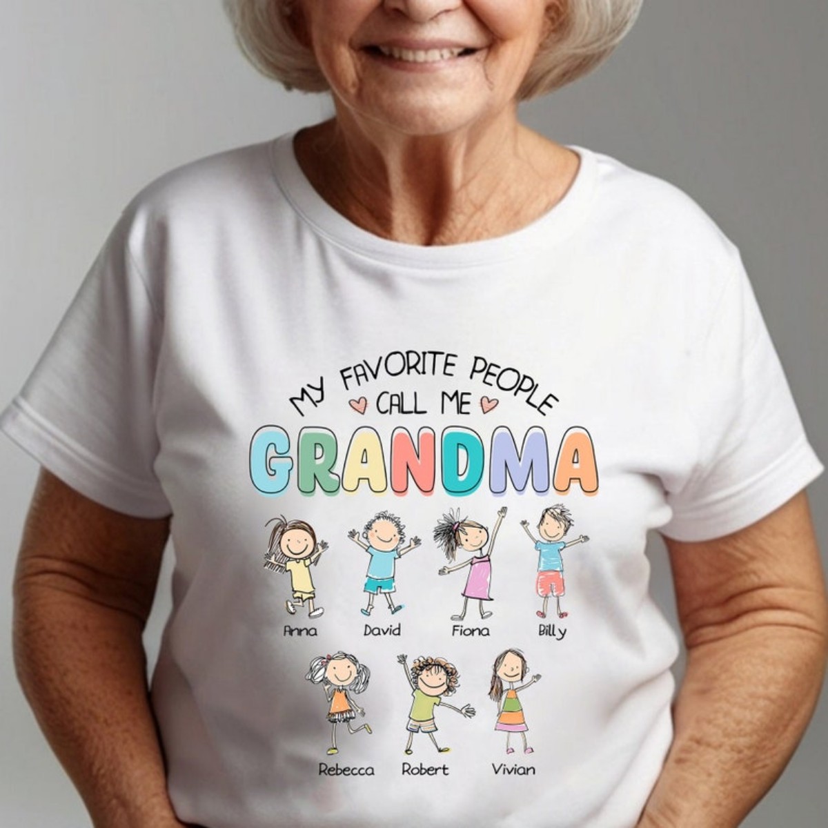 Grandma Shirt Celebrate Mother’s Day with Custom Grandkids Names