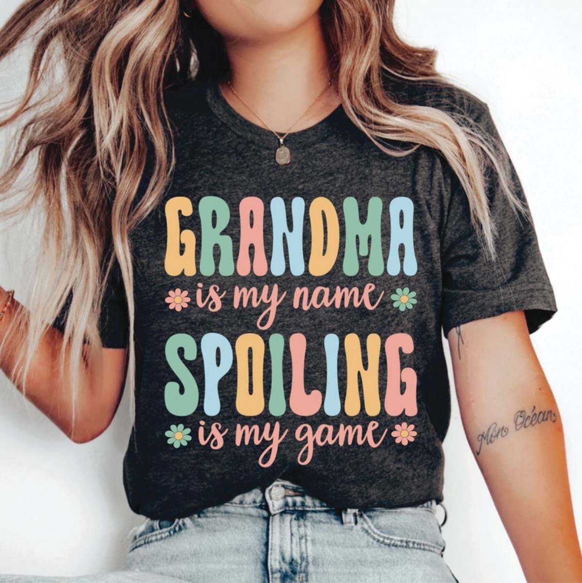 Grandma Shirt Spoiling Is My Game, Grandma Life My Name