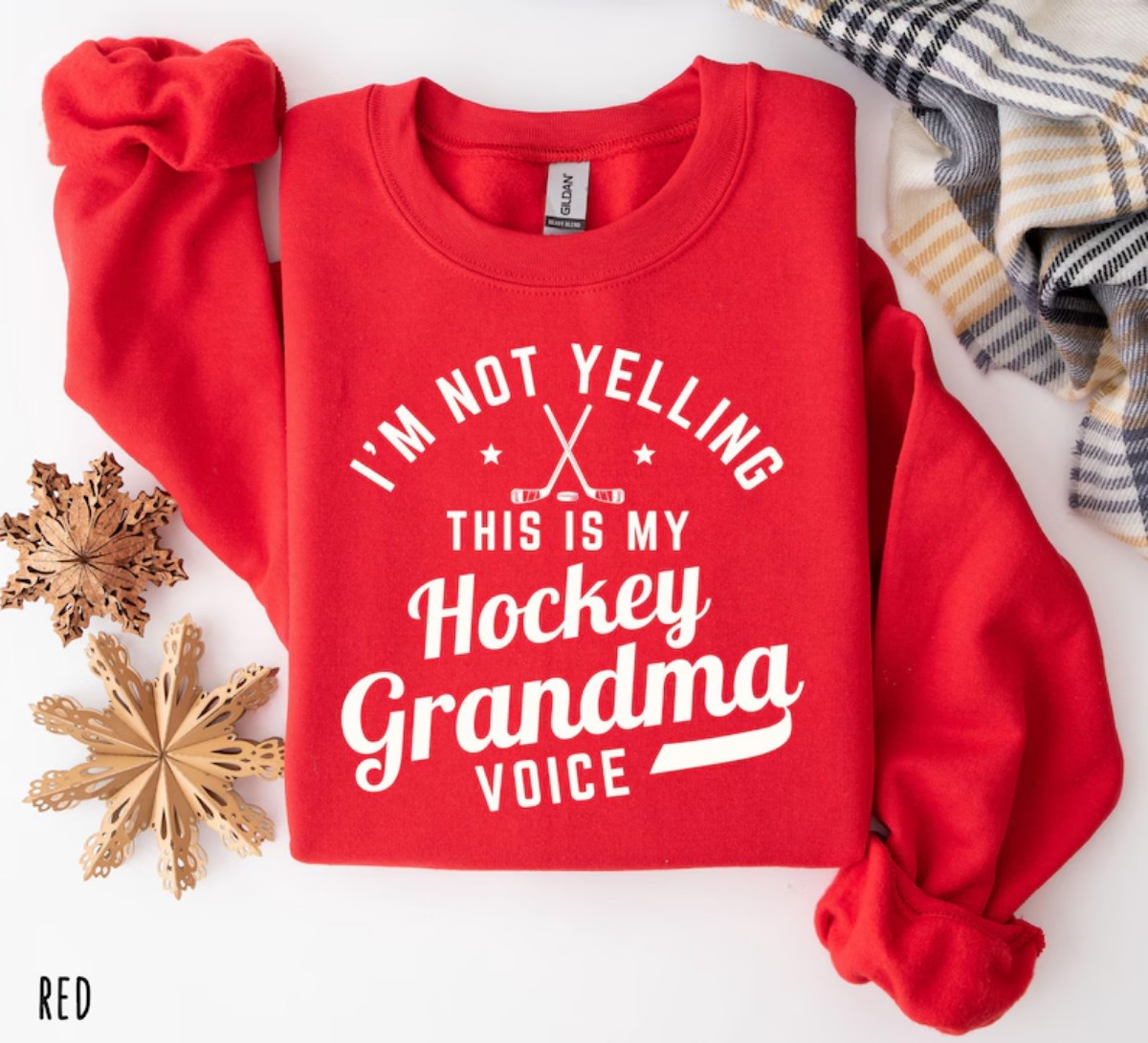 Hockey Grandma Sweatshirt A Perfect Gift for Hockey-Loving Grandmas