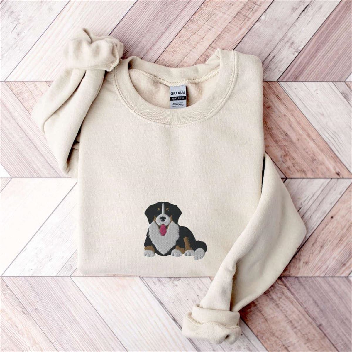 Bernese Mountain Dog Embroidered Sweatshirt