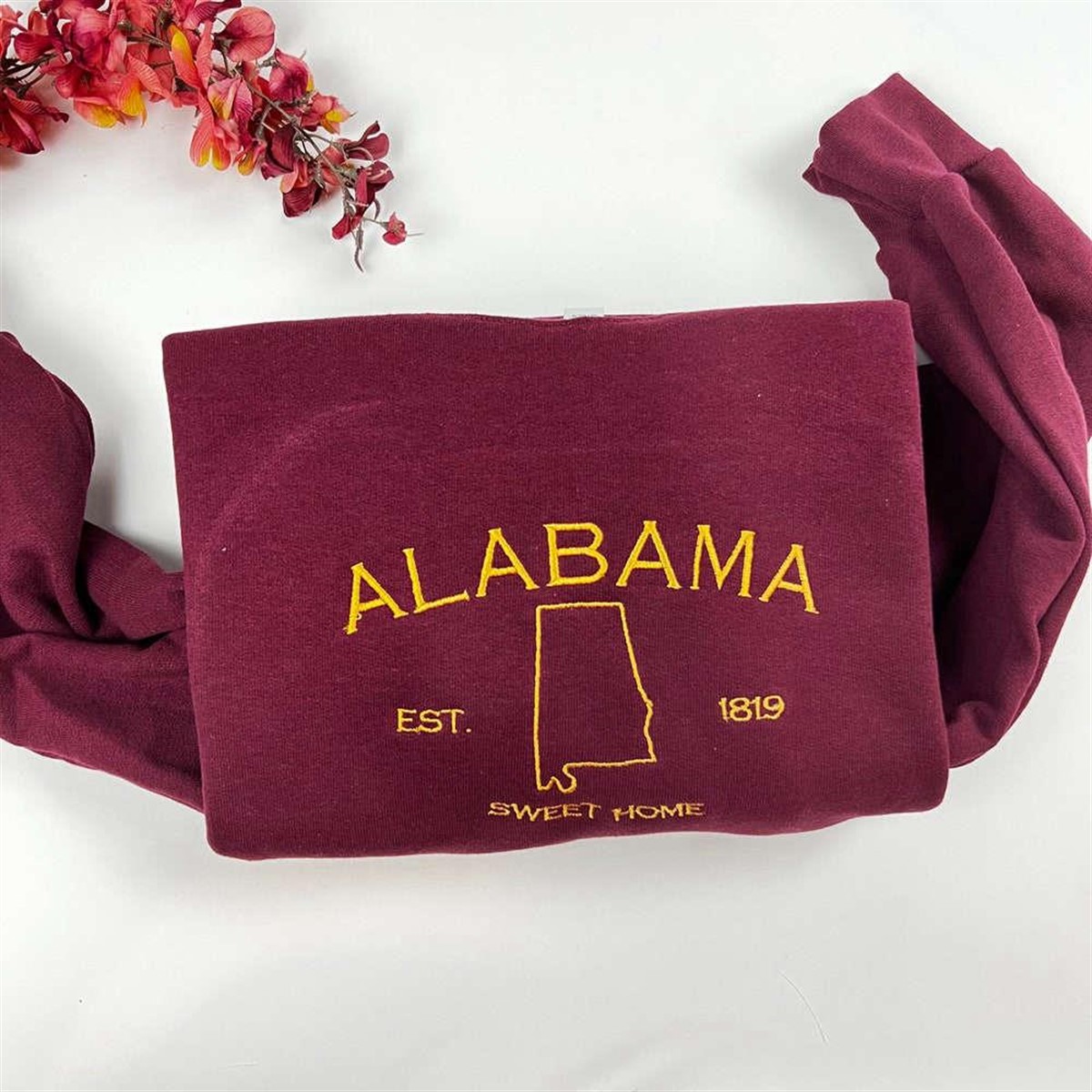 Alabama Embroidered Crewneck Sweatshirt