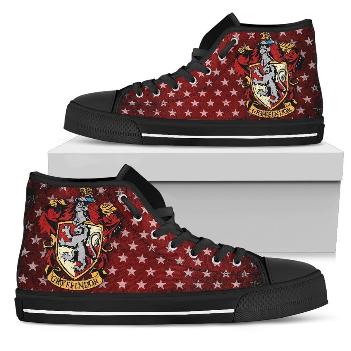 Gryffindor Vans High Top Shoes Gift For Fan Harry Potter