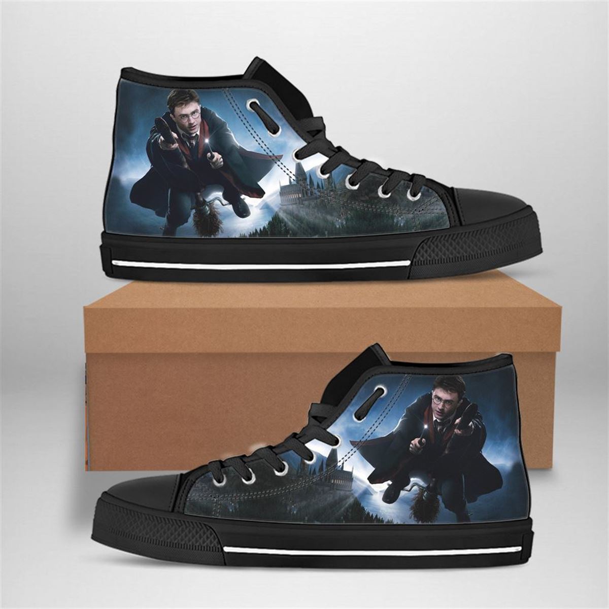 Harry Potter Movie Vans High Top Shoes Gift For Fan Harry Potter